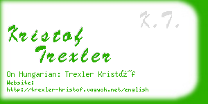 kristof trexler business card